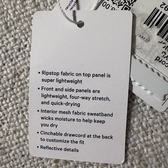 New LULULEMON Drawcord Hiking Cap Rose Pink Clay Hat Moisture Wicking Size S/M - Picture 15 of 16